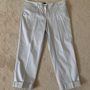 White House Black Market light grey capri